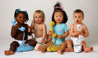 Babies with Telephones